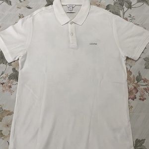 Calvin Klein Polo Shirt White size Medium